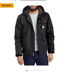 Carhartt Men's Black Hooded Field Jacket